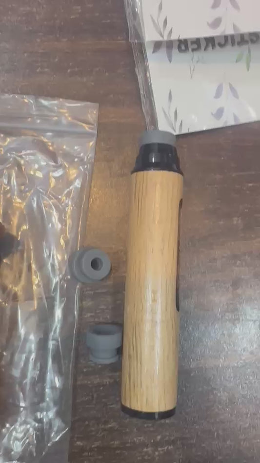Premium Handheld Ashless Cigarette Holder – Portable Wooden Anti-Ash Car & Desktop Smoking Sleeve Protective Cover